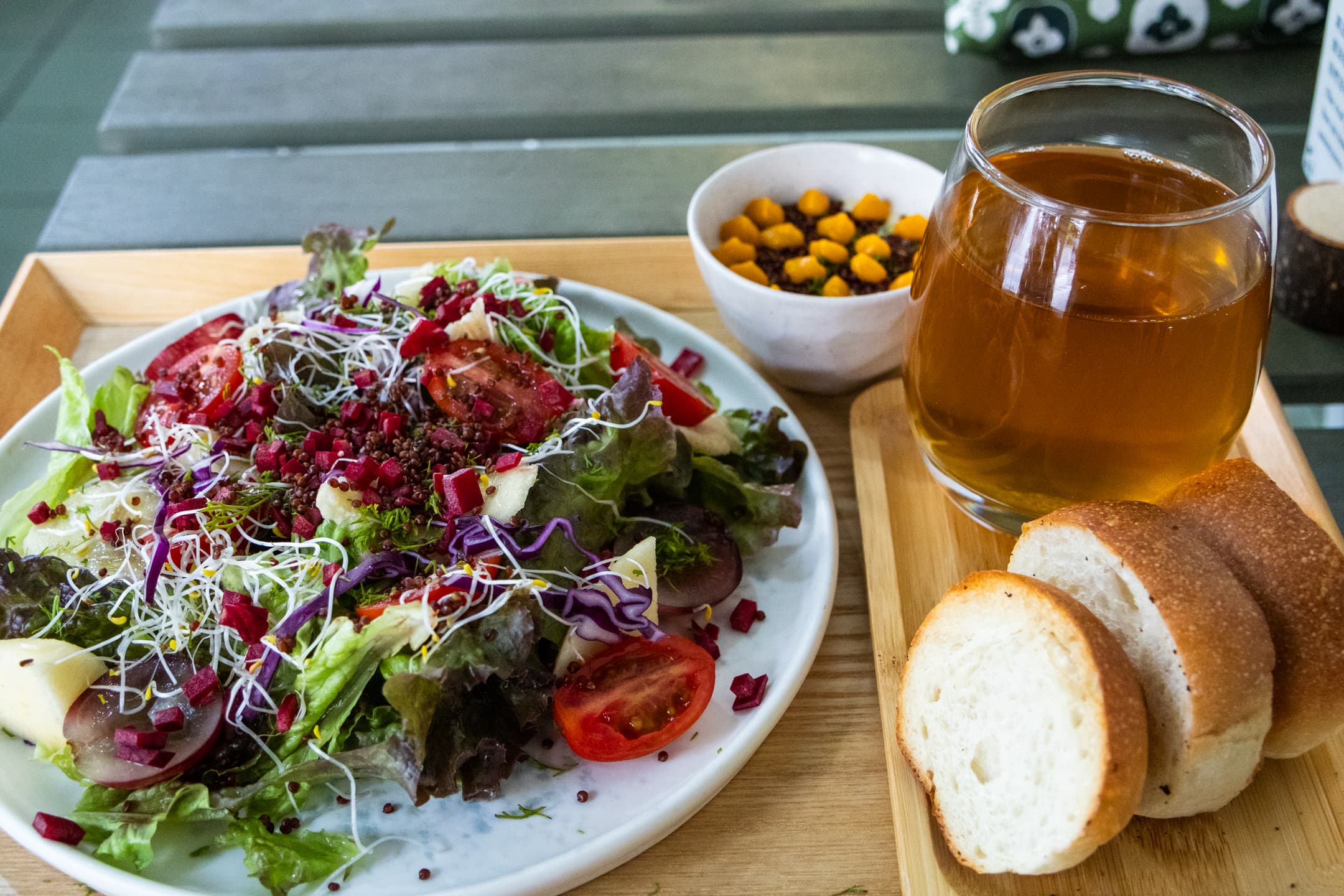 種素的沙拉套餐